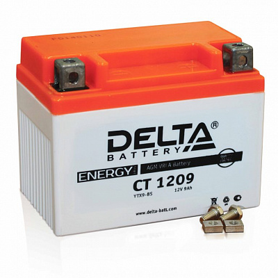 Мотоаккумулятор Delta CT 12V 9Ач 135А пп (150*87*107)