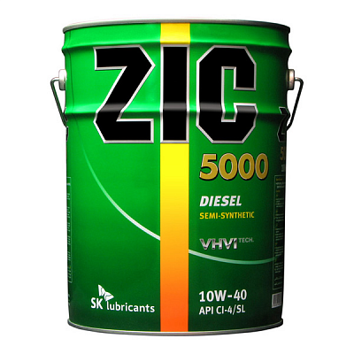 Масло моторное ZIC XQ 5000 Diesel 10W40 (20л)