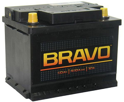 Аккумулятор Bravo 12V 60Ач 480А пп (245x177x190)