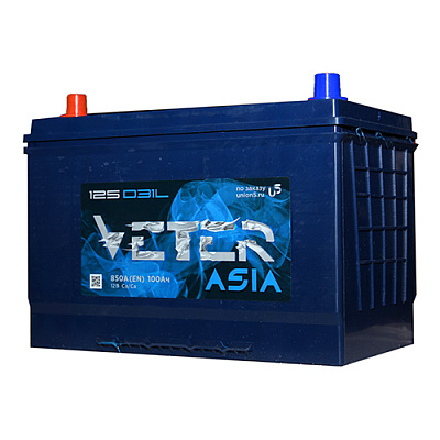 Аккумулятор 100Ач 850А 12V пп Азия - Veter - 306*173*220